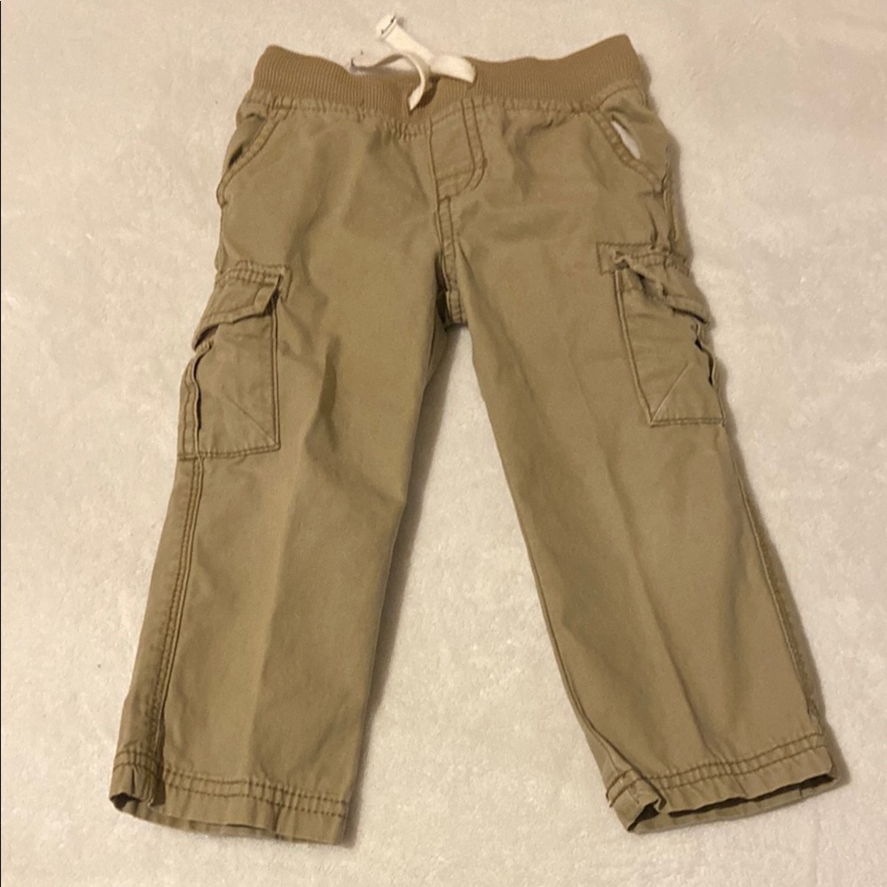 Kids Tan Cargo Pants